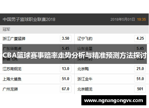 CBA篮球赛事赔率走势分析与精准预测方法探讨